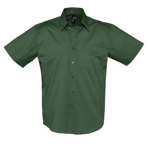 CHEMISE HOMME EN TWILL DE COTON MANCHES COURTES BROOKLYN