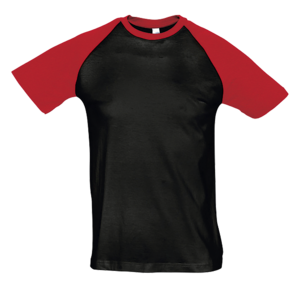 TEE-SHIRT HOMME BICOLORE MANCHES RAGLAN FUNKY