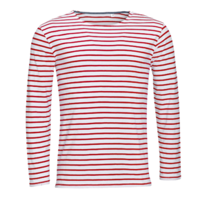 TEE-SHIRT HOMME MANCHES LONGUES RAYÉ MARINE MEN