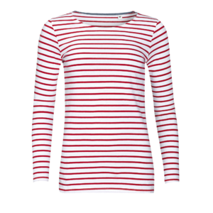 TEE-SHIRT FEMME MANCHES LONGUES RAYÉ MARINE WOMEN