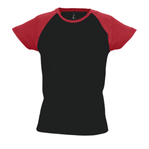 TEE-SHIRT FEMME BICOLORE MANCHES RAGLAN MILKY